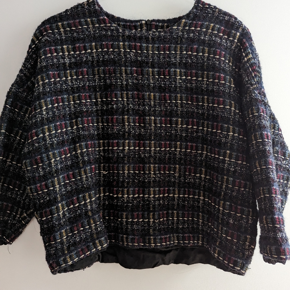 Maison kitsune jacquard top